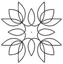 Quilting Creations Stencil 8" Tulip Medallion