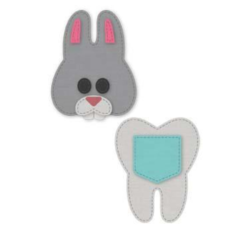 Crossover Funny Bunny Tooth Pouch Set of 7 Dies