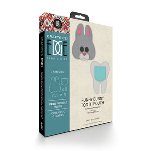 Crafters Edge Funny Bunny Tooth Pouch Set of 7 Fabric Cutting Dies
