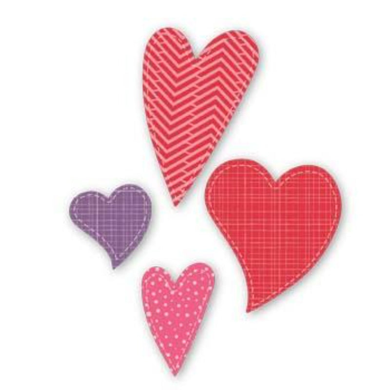 Crossover Whimsical Hearts Set of 4 Dies
