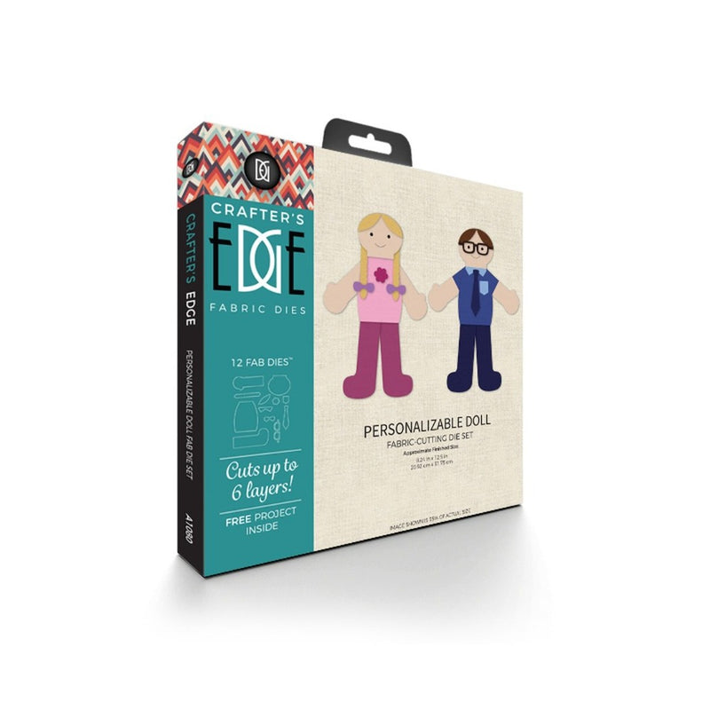 Crafters Edge Personalisable Doll Set of 12 Fabric Cutting Dies