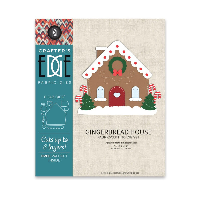 Crafters Edge Gingerbread House Fabric Cutting Die