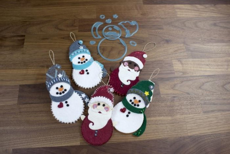Crafters Edge Santa/Snowman Fabric Cutting Die