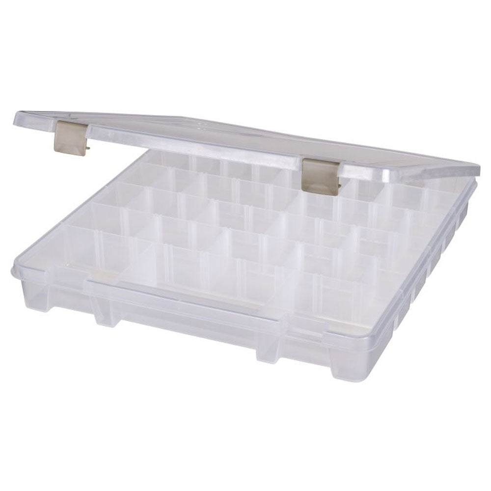 Artbin Super Satchel Slim 8 Compartments - open showing 8 compartments and removable dividers