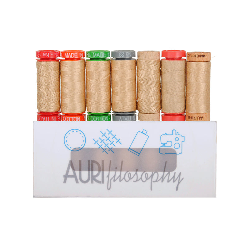Aurifil Aurifilosophy Thread Sampler 7 Small Spools Mixed Wt