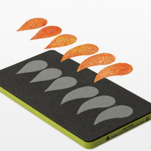 AccuQuilt GO! Feathers die - straight and curved feather shapes cut from fabric