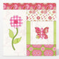 Cushion panel made using pieces cut with the AccuQuilt GO! Strip Cutter 6½" die