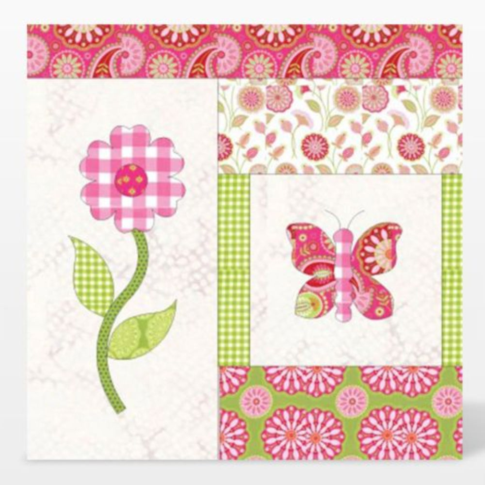 Cushion panel made using pieces cut with the AccuQuilt GO! Strip Cutter 6½" die