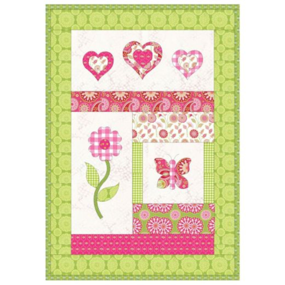 Panel using various dies including the AccuQuilt GO! Strip Cutter 6½" die