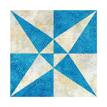 Accuquilt GO! Crossed Canoes 9" Finished