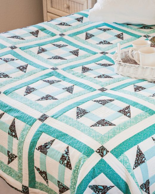 AccuQuilt GO! Churn Dash (9" Finished) die - quilting shapes cut with precision and speed