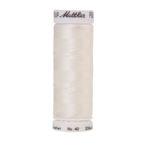 Mettler Polysheen Thread 40wt 200m Ghost White 0003