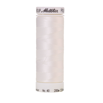 Mettler Polysheen Thread 40wt 200m Silky White 0010