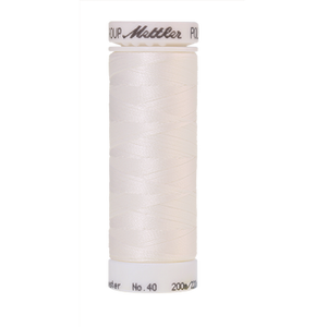 Mettler Polysheen Thread 40wt 200m White 0015