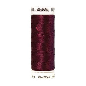 Mettler Polysheen Thread 40wt 200m Burgundy 2222