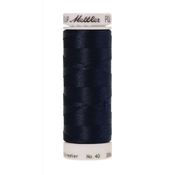 Mettler Polysheen Thread 40wt 200m Darkest Blue 3574