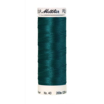Mettler embroidery thread spool in Dark Aqua (4425) - 40wt 200m