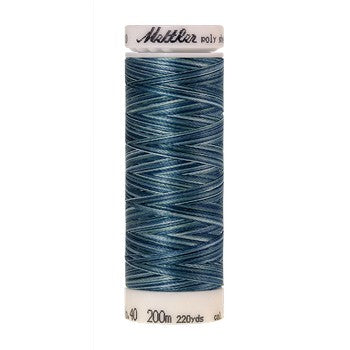 Mettler Polysheen Thread Multi 40wt 200m Indigo Shades 9928