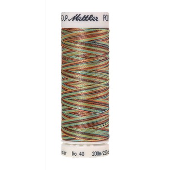 Mettler Polysheen Thread Multi 40wt 200m Coastal Mix 9974