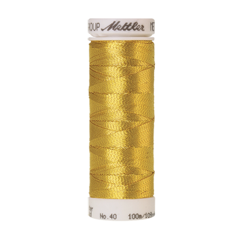 Mettler Metallic Thread 40wt 100m Bright Gold 0490