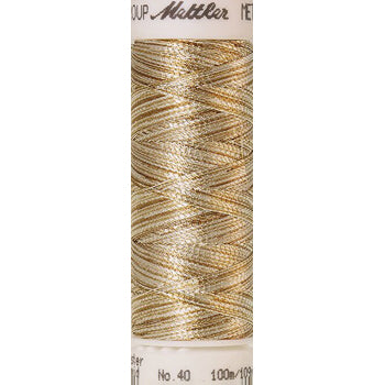 Mettler Metallic Thread 40wt 100m Gold and Silver 9924