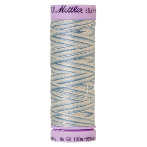 Mettler Cotton Thread Multi 50/3 100m  Tranquil Blue 9810