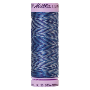 Mettler Cotton Thread Multi 50/3 100m Evening Blue 9812