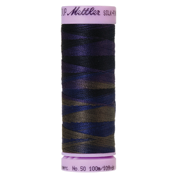 Mettler Cotton Thread Multi 50/3 100m Deep Night 9813