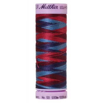 Mettler Cotton Thread Multi 50/3 100m Berry Rich 9816