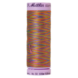 Mettler Cotton Thread Multi 50/3 100m Preppy Brights 9842