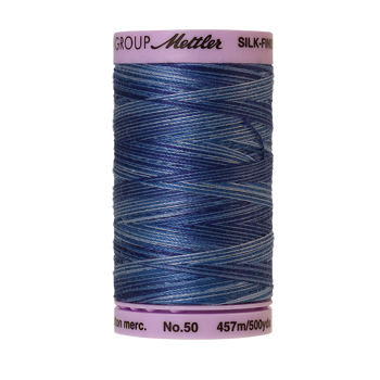 Mettler Cotton Thread Multi 50/3 457m Evening Blue 9812