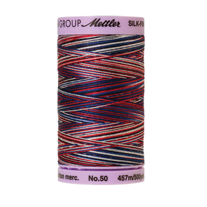 Mettler Cotton Thread Multi 50/3 457m Patriotic 9823