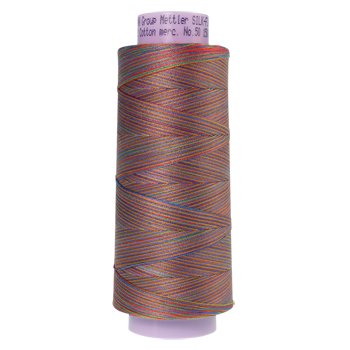 Mettler Cotton Thread Multi 50/2 1372m Preppy Brights  9842