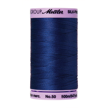 Mettler Cotton Thread 50/2 500m Royal Blue 1303