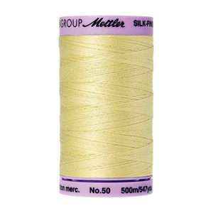 Mettler Cotton Thread 50/2 500m Lemon Frost 1412