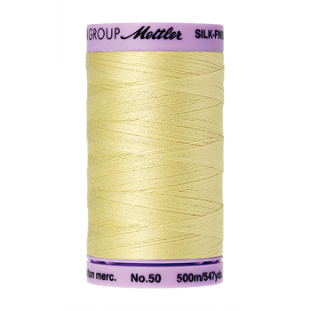 Mettler Cotton Thread 50/2 500m Lemon Frost 1412