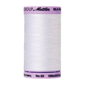Mettler Cotton Thread 50/2 500m White 2000