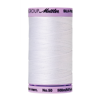 Mettler Cotton Thread 50/2 500m White 2000