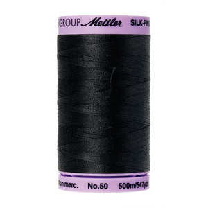 Mettler Cotton Thread 50/2 500m Black 4000
