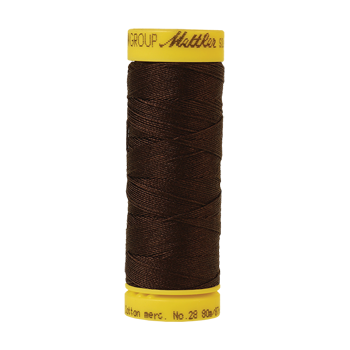 Mettler Cotton Thread 28 /2 80m Very Dark Brown 1002