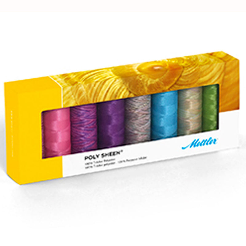 Mettler Thread Gift Pack Polysheen Brights 8 spools