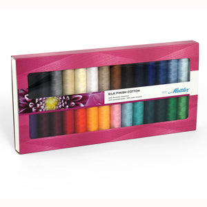 Mettler Gift Pack Silk Finish 50 wt 100% Cotton 28 spools