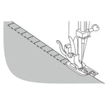 Bernette Overlock Foot B37 B38 - sewing machine accessory - detail view