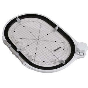 Bernina Midi Hoop 165mm x 265mm with twist-lock mechanism with template

