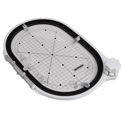 Bernina Midi Hoop 165mm x 265mm with twist-lock mechanism with template


