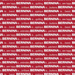 Benartex Bernina Words Red/White