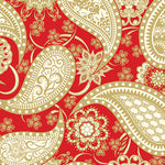 Benartex Amanda Murphy Jubilee Paisley Red