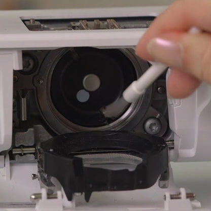 Bernina Cleaning Brush - cleaning brush and needle inserter tool - close-up detail