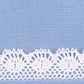 Bernina Foot 61V 2mm Zig Zag Hem sample rolled hem with lace insertion