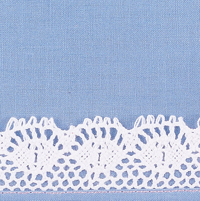 Bernina Foot 61V 2mm Zig Zag Hem sample rolled hem with lace insertion